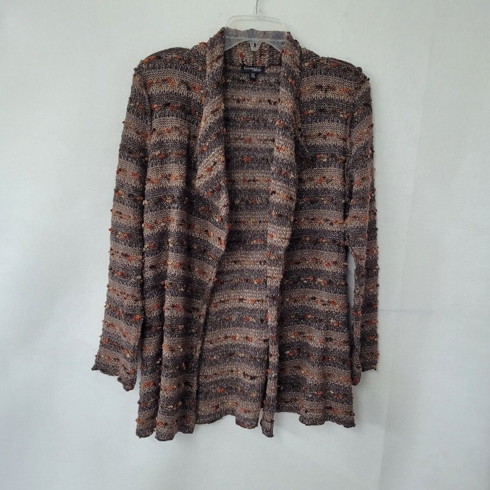 CONRAD C COLLECTION Womens Textured Knit Cardigan Sweater Jacket‎ Size Small